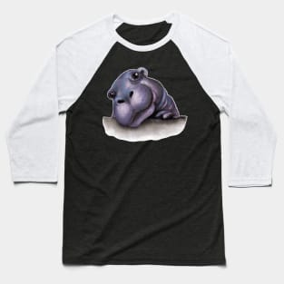 Cute baby hippo Baseball T-Shirt